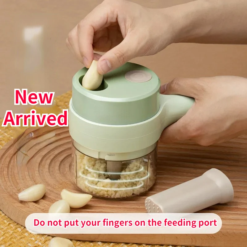 

Gatling Electric Garlic Chopper USB Charging Ginger Masher Machine Sturdy Durable Chili Vegetable Crusher Kitchen Cooking Tool