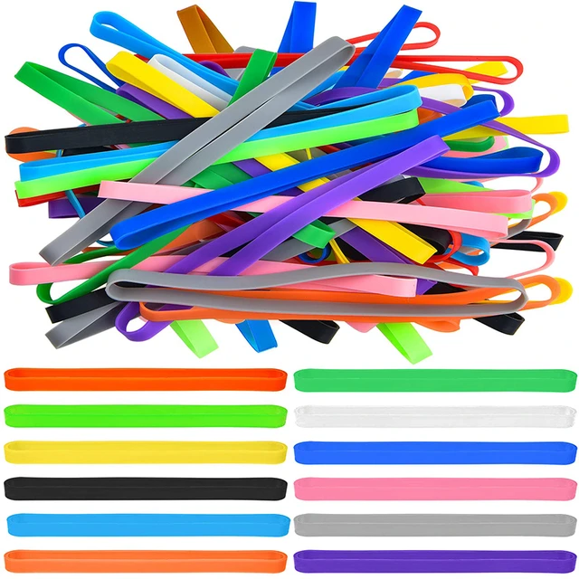 Elastic Rubber Bands Colors, Elastic Band Office Colors