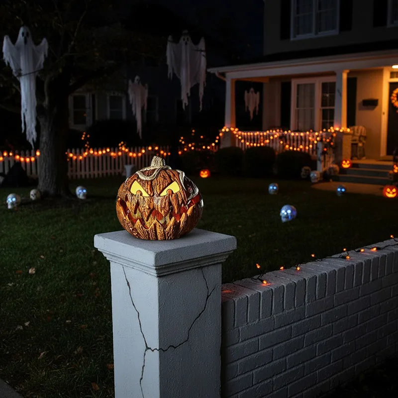 Scary Pumpkin Head Decoration 6