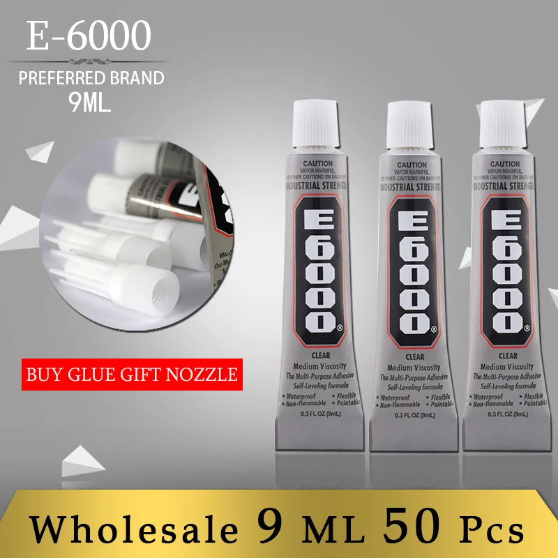 E6000 9ml 50Tubes For Jewelry Bead Hobby Glue Stick Clothing