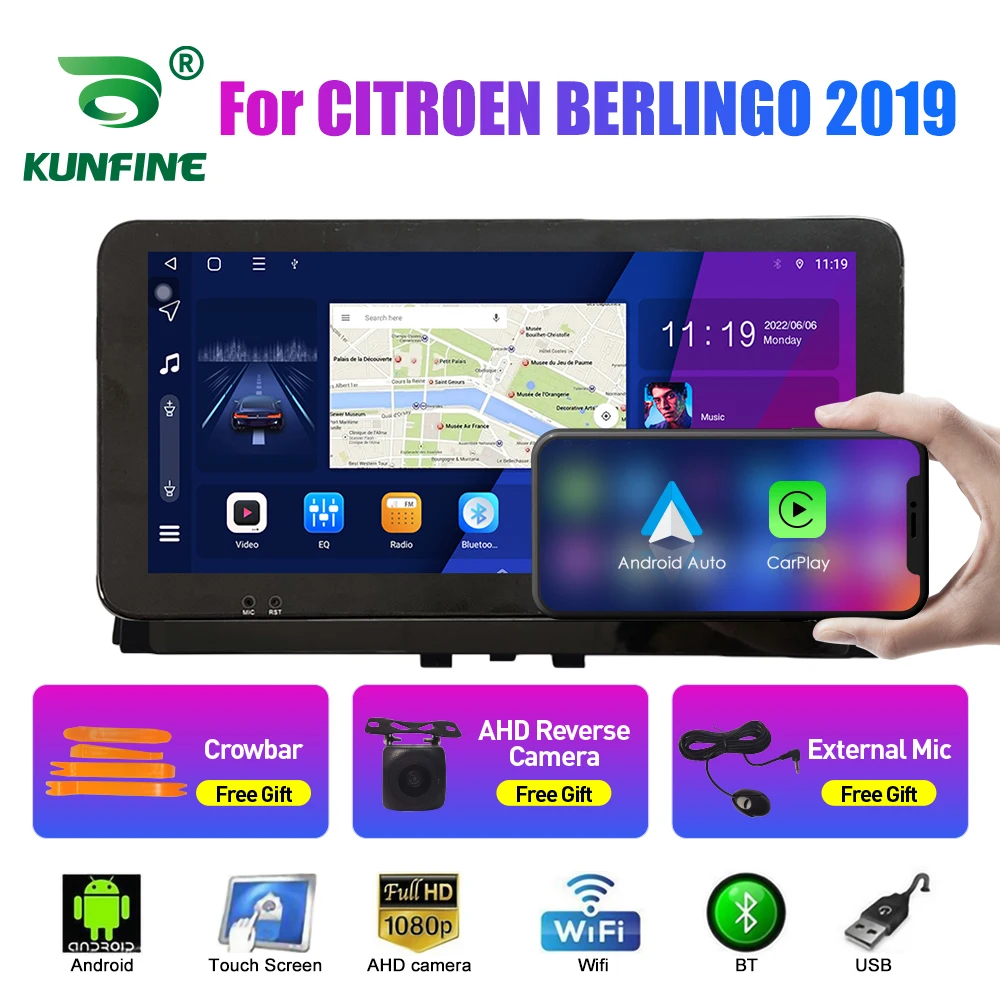 

Car Radio For CITROEN BERLINGO 2019 Octa Core Android Car DVD GPS Navigation Car Stereo Device Headunit Carplay Android Auto