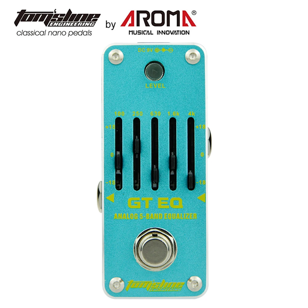 

Aroma AEG-3 GT EQ Electric Guitar Effects Pedal Analog 5-Band Equalizer True Bypass Aluminum Alloy Housing Guitar Effects Parts