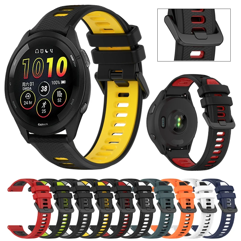 Versatile Silicone Smart Watch Strap – 20mm/22mm Adjustable Wrist Band