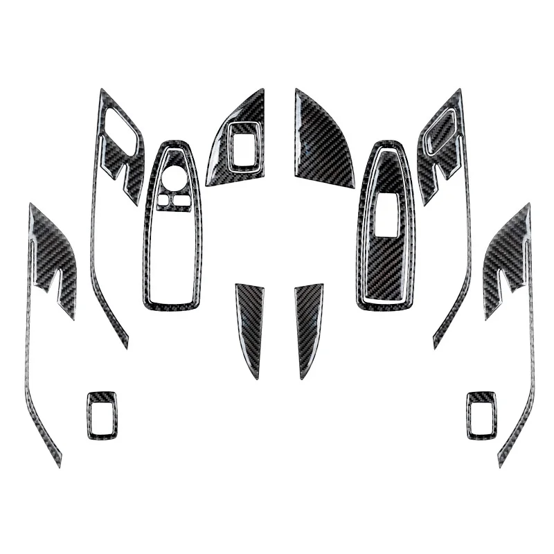 

Suitable for BMW 2016-2021 X1 interior modification accessories, carbon fiber door control panel decorative stickers