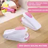 Mini Heat Bag Sealing Machine Package Sealer Bags Thermal Plastic Food Bag Closure Portable Sealer Food Packaging Heat Sealer 1