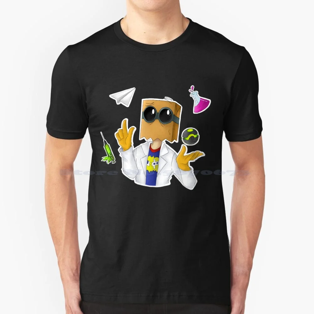 Dr Flug-Maglietta Villainous 100% Cotone Tee Dr Flug Slys Cartoon Cn Scientist Fan Art Black Hat Demenza 505 Demencia Villainous