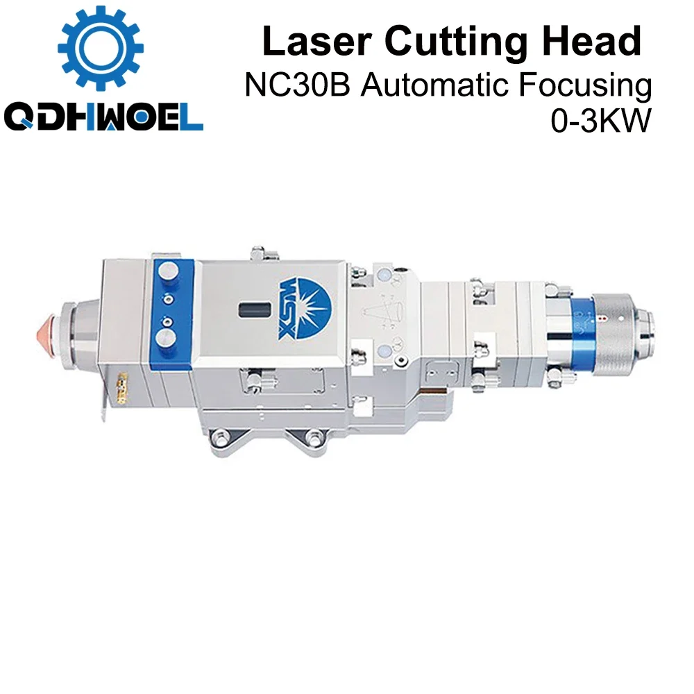 QDHWOEL WSX 0-3KW NC30B Fiber Laser Cutting Head Automatic Focusing High Power QBH 3000W for Metal Cutting