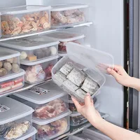 Food Grade Refrigerator Fresh-keeping Box, Frozen Meat Refrigerator Box, Food Storage Box, Fruit and Vegetable Drain Box 2