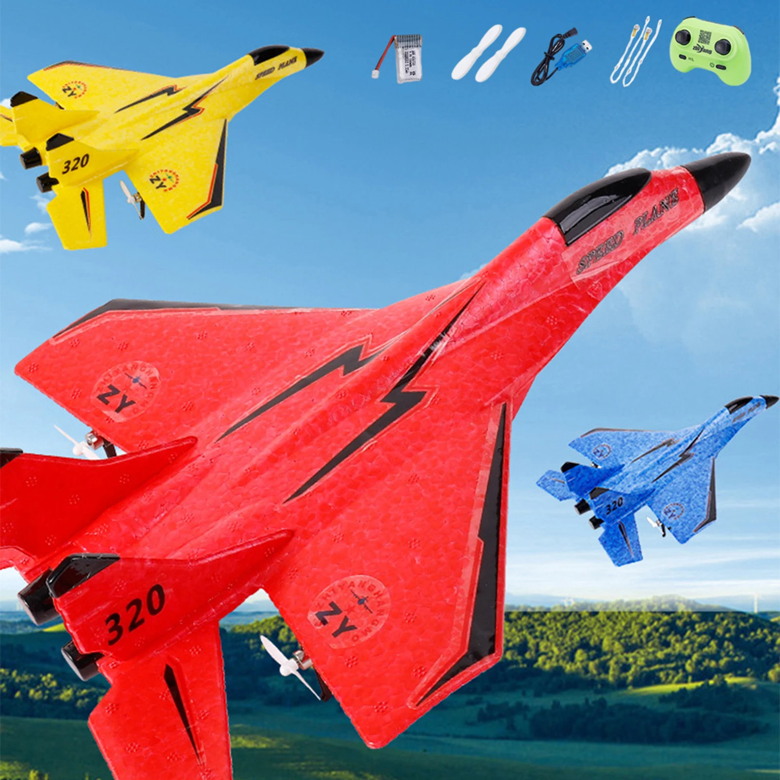 RC Glider Jet Fighter 2 Channels with Night Light Model Anti Falling Fixed Wing Aircraft for Beginners Easy to Fly Outdoor Toys rc glider rc plane
