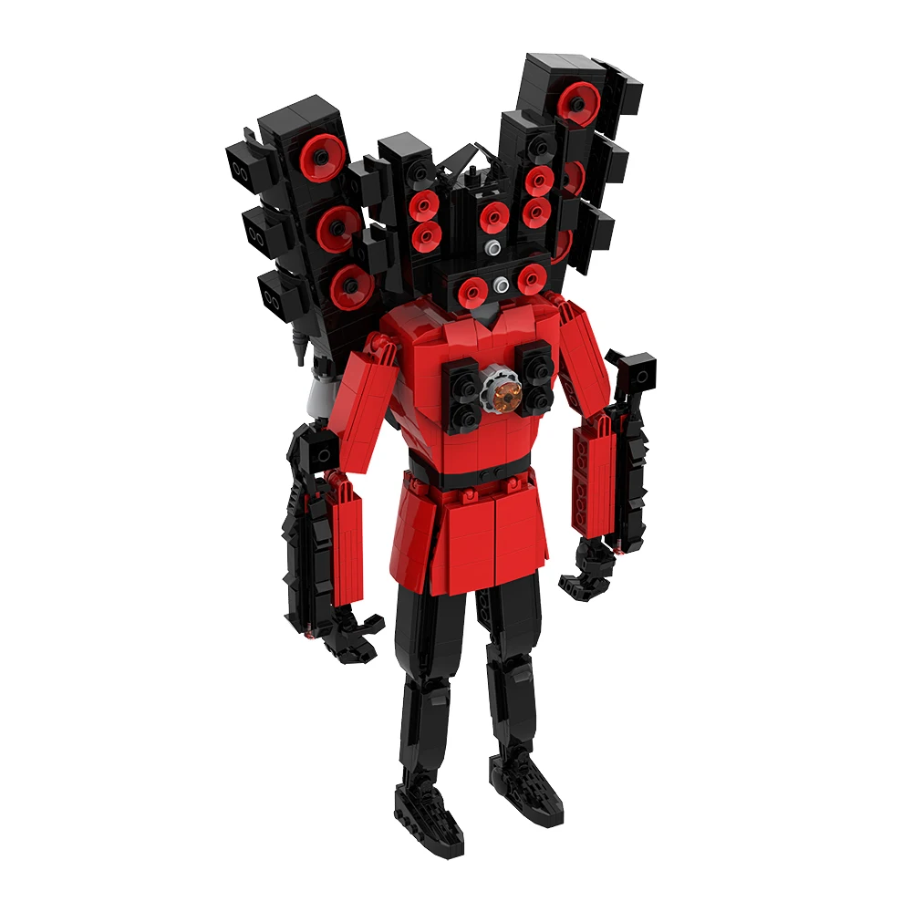 Moc Skibidi Toilet Man Monsters Battle Merge Toilet Battle Master Camera  Man The Audio Man Model Bricks Toys For Gifts