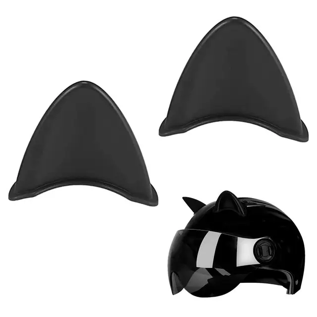 2 Orecchie Di Gatto In Peluche Per Casco - Accessorio Divertente Per Caschi Moto, Bici, Sci - Foto 2