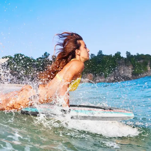 Lightweight Body Board Boogie Board with EPS Core XPE Deck HDPE Bottom Multicolor2-L