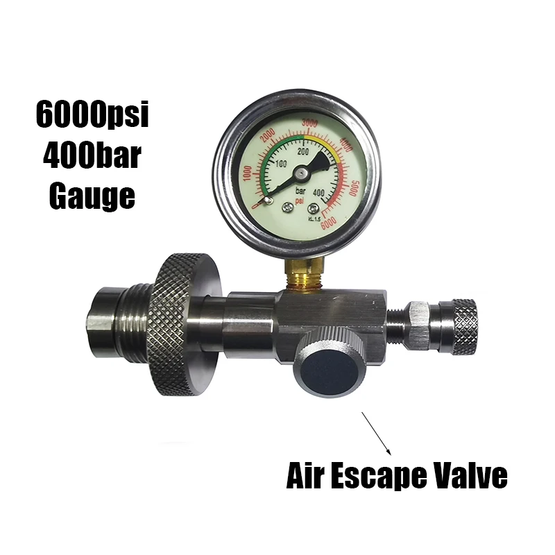 HPA Diving Scuba Big Gas Tank To Small Cylinder Bottle Adapter DIN G5/8 HP Air Fill Station Refill Filling Connector SS pneumatic quick coupling