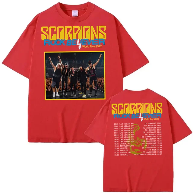 Camiseta casual Scorpions 2024: Uma Oferta Limitada Incrivelmente Acessível