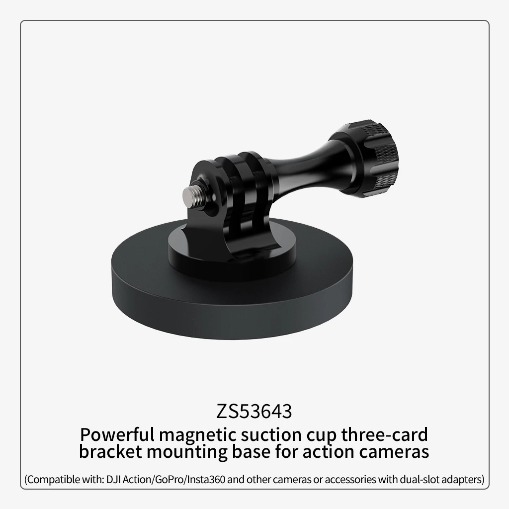 D66mm Magnetische Basis Auto-Saugnapfhalterung 17mm Kugelkopf Stativadapter für GoPro Insta360 Osmo Action Ständer Monitorhalterung Lichthalterung – Detail 31