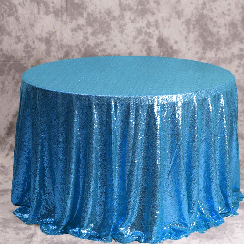 Elegant Rose Gold Sequin Tablecloth