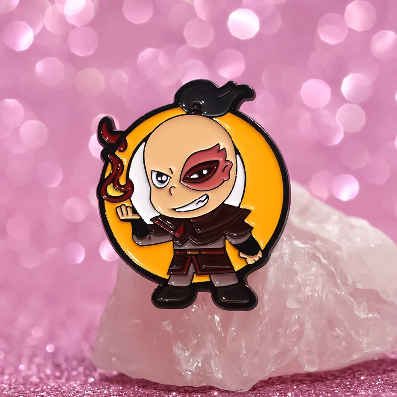 Emaille-Anstecknadeln mit animierter Cartoon-TV-Show, The Last Airbender-Charakter-Broschen, Anstecknadel, Rucksack, dekoratives Schmuckzubehör – Detail 7