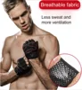 One Pair Gym Gloves with Wrist Wrap Support Half Finger Non Slip Training Gym Workout Gloves for Dumbbells 6