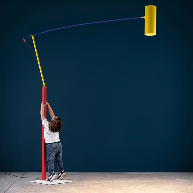 Art Deco Long Arm Floor Lights New Style Colorful Metal Parlor Bedroom Standing Lamp Joint Rotating Height Adjustable