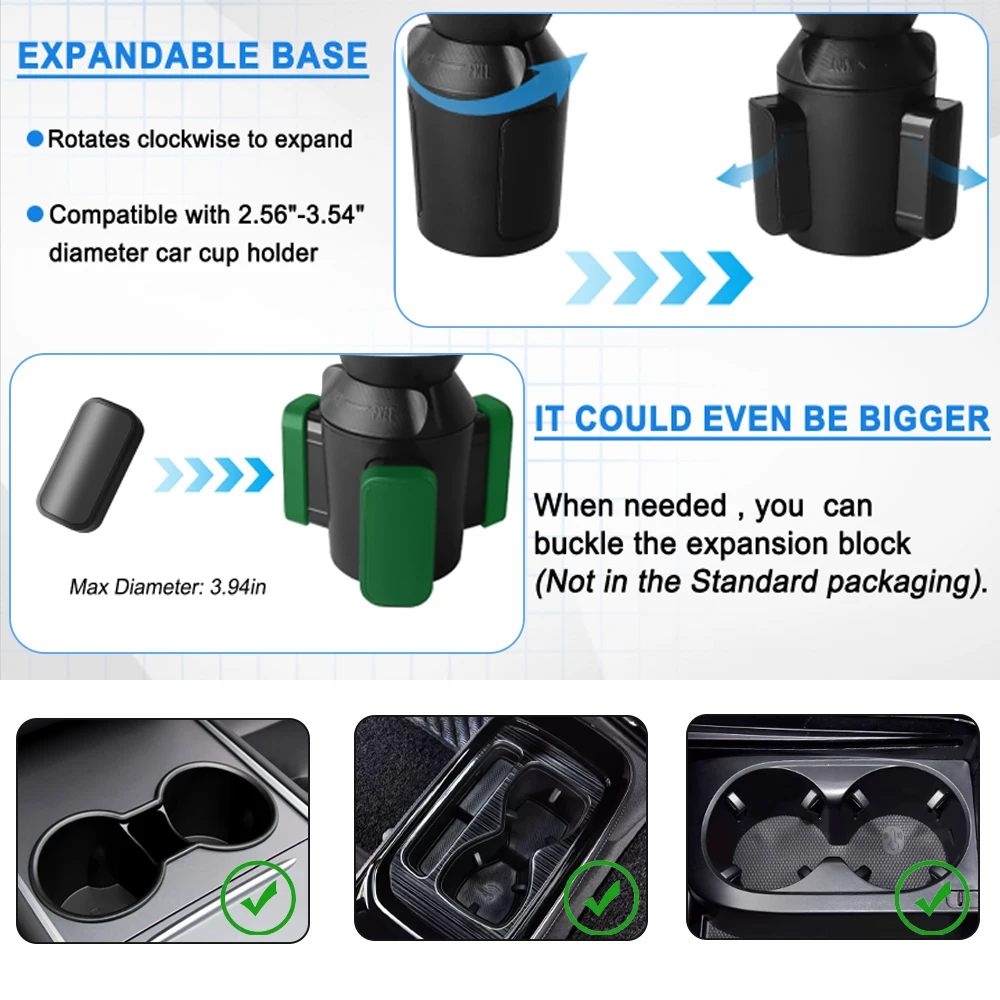 유니버설 360 °   차량 컵홀더 태블릿 거치대 휴대폰 홀더 ABS 소재 차량 컵홀더 휴대폰 거치대 아이폰 14 13 12 프로 맥스 화웨이 삼성용