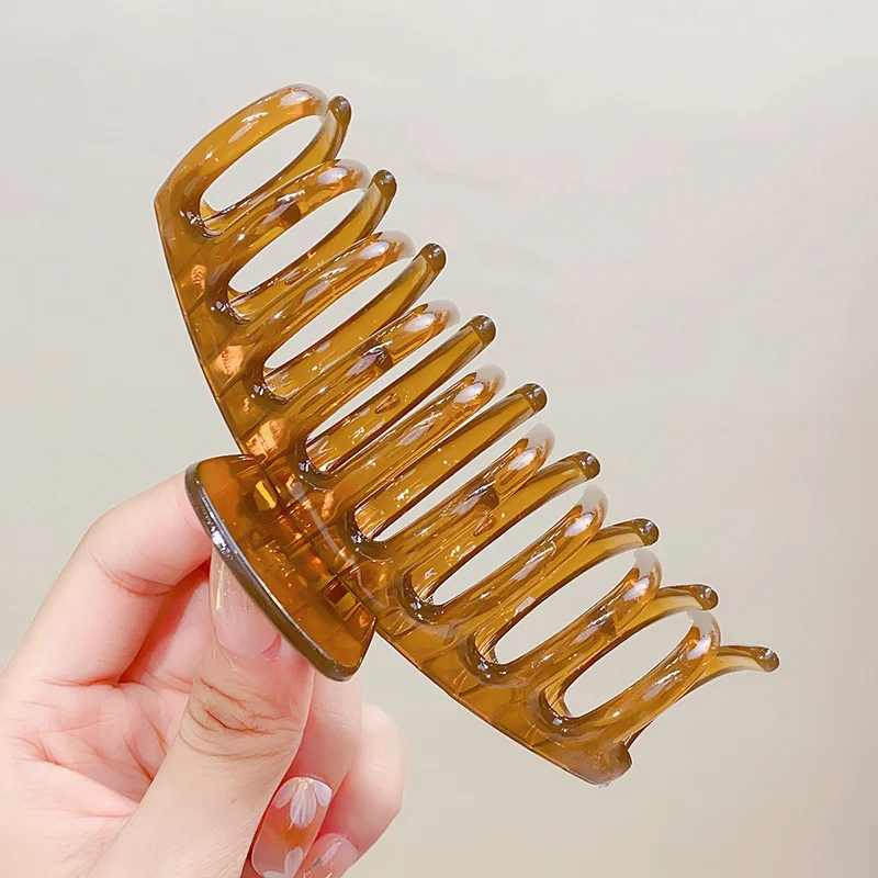 Mode Kreuz Haars pange große Haars pangen Krabbe Haar Kralle koreanische Bad Clip Pferdes chwanz Clip Klaue Clip für Frauen Mädchen Haarschmuck – Detail 24