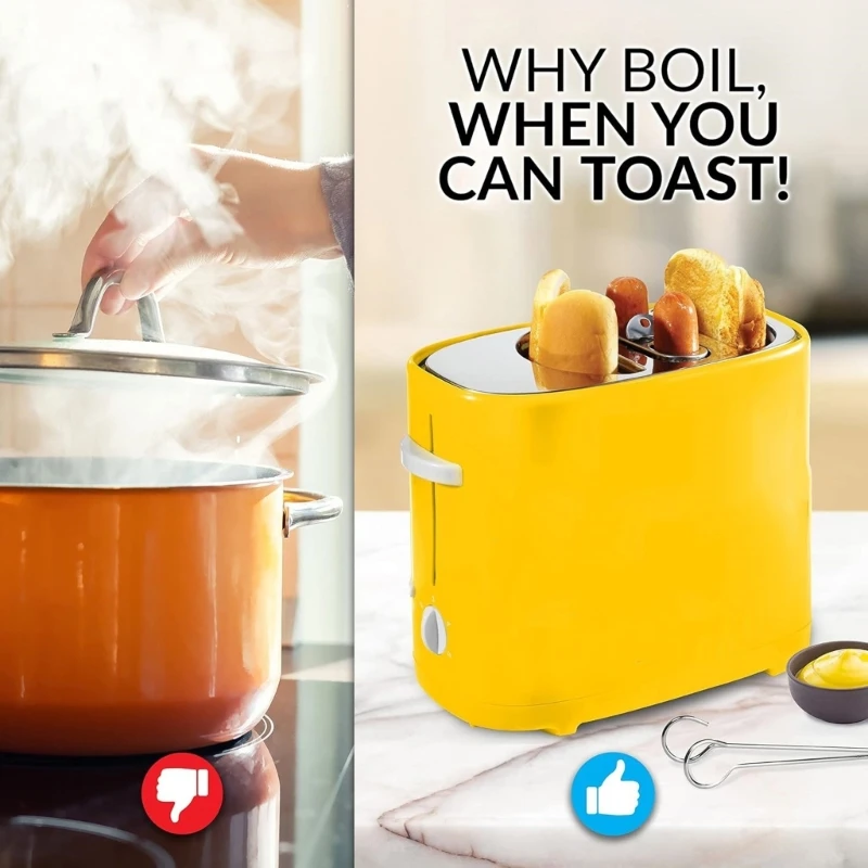 100V Automatic Toaster Sausages Machine Suitable for Family Breakfast