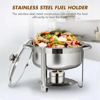 10Pack Stainless Steel Fuel Holders, Chafing Fuel Holders With Cover, Fuel Holder For Chafing Dish, And Buffet, Barbecue 2