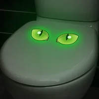 Creative Glowing the Dark Eyes Waterproof Stickers Perfect for Bathroom Toilet Wall Decoration Also Great Car Stickers 5