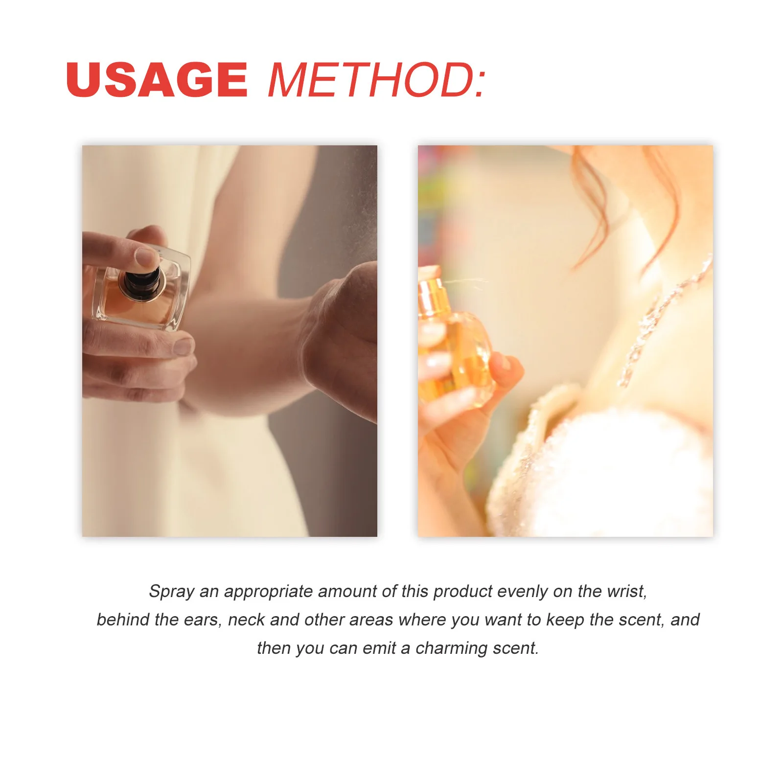 Women's pheromone Perfume wrist ear back neck natural long-lasting light fragrance delicate elegance exudes feminine charm