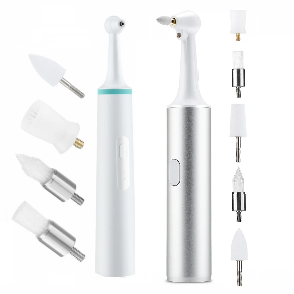Teeth Whitening Kit for Oral 4 in 1 Dental Teeth Polisher Ultrasonic Teeth Cleaner Calculus Stain Plaque Remover Tartar Whitening