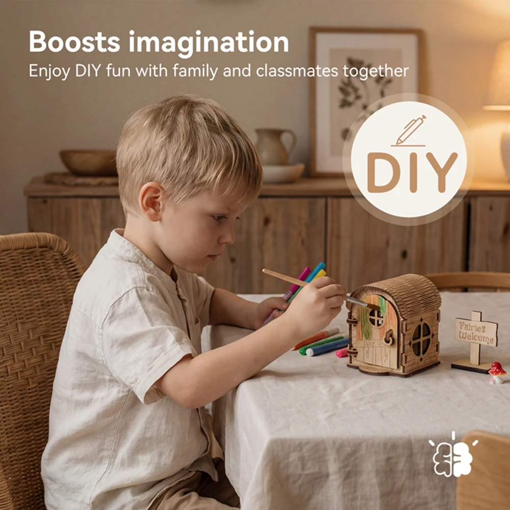 รูปสินค้า บ้านไม้ DIY ตกแต่งบ้าน งานฝีมือประดิษฐ์