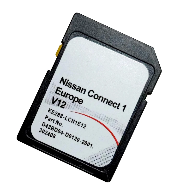 GPS SD card for Nissan Qashqai Evalia Juke Micra X-Trail Connect 1 V12 SD card Navigation Europe map
