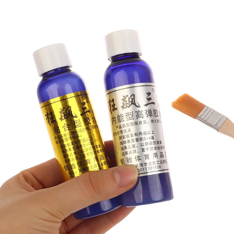 Ping-Pong Racket Glue 60ML With Brush Professional Rubbers Table Tennis Racket Liquid PingPong Speed Glue Accessories table tennis glue