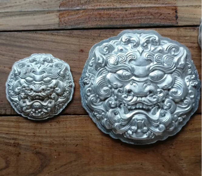 수작업 도구, 가죽 성형 몰드, 수제 가죽 도구, 사자 3D 모델링 몰드