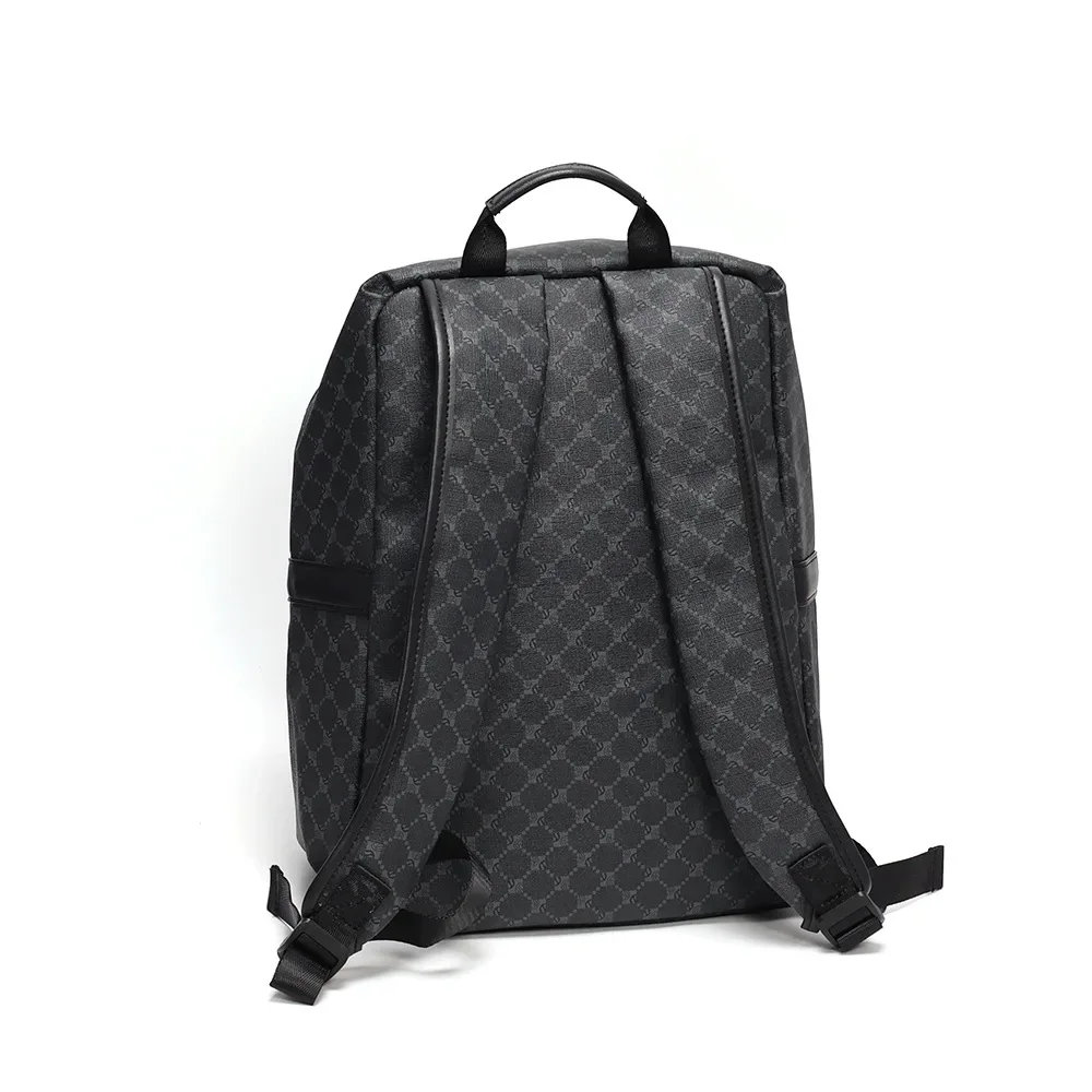 Fashionable New Men's Backpack Trendy Brand Large Capacity Male Bag Lightweight Business Laptop Plaid Backpack 3