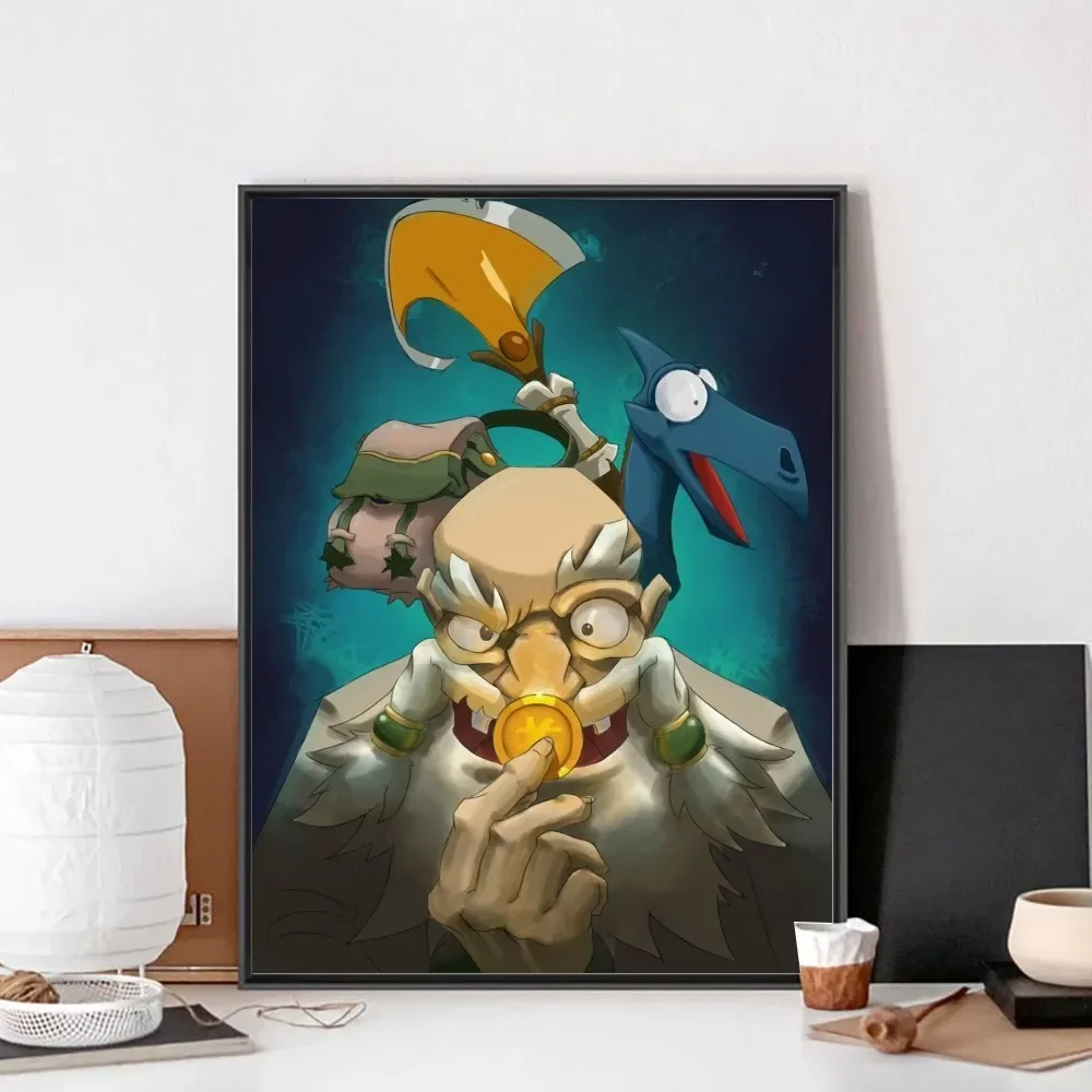 Game W-Wakfu Cool Poster No Framed Poster Kraft Club Bar Paper Vintage Wall Art Painting Bedroom Study Stickers Poster Prints Vintage Posters