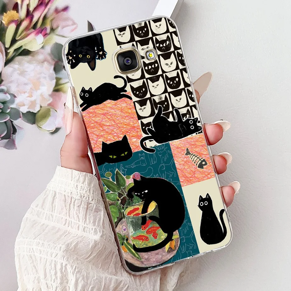 Cute Cat Cartoon Soft Silicone Phone Case Cover