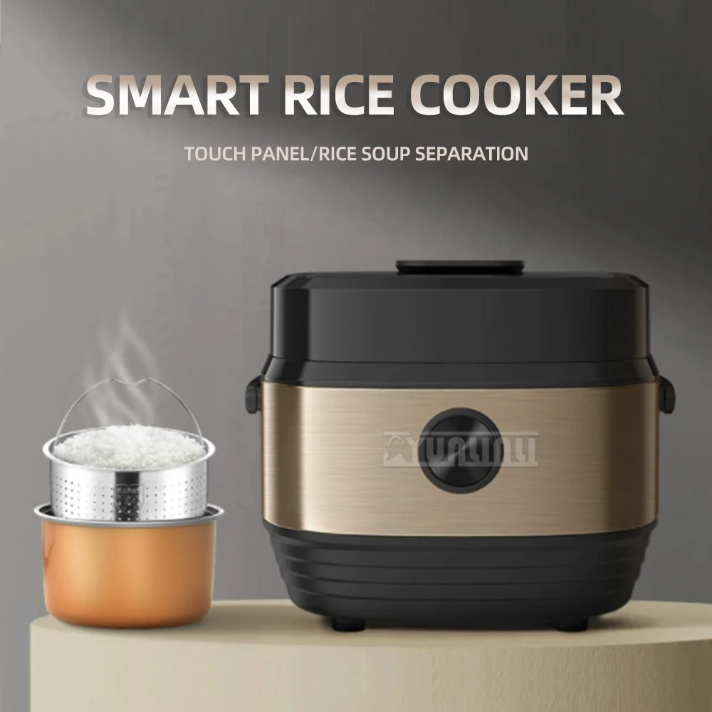 5L Smart Elektirikli Ocak Kitchen 3-4 People Rice Cooker Electric Rice Soup Separation Cooker Non-stick Cooking Machine