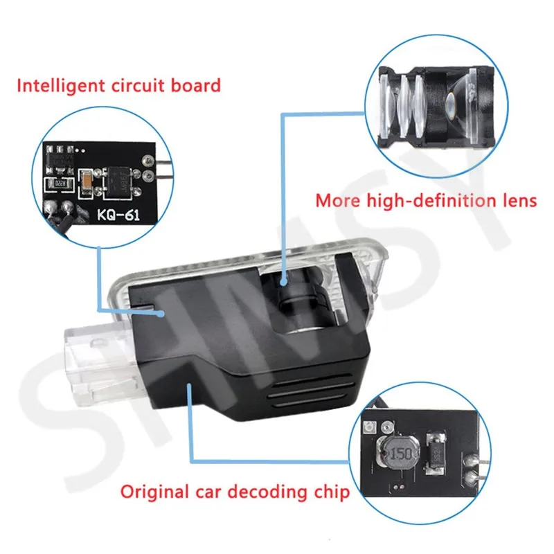 Premium LED Door Light with Audi Logo Projection