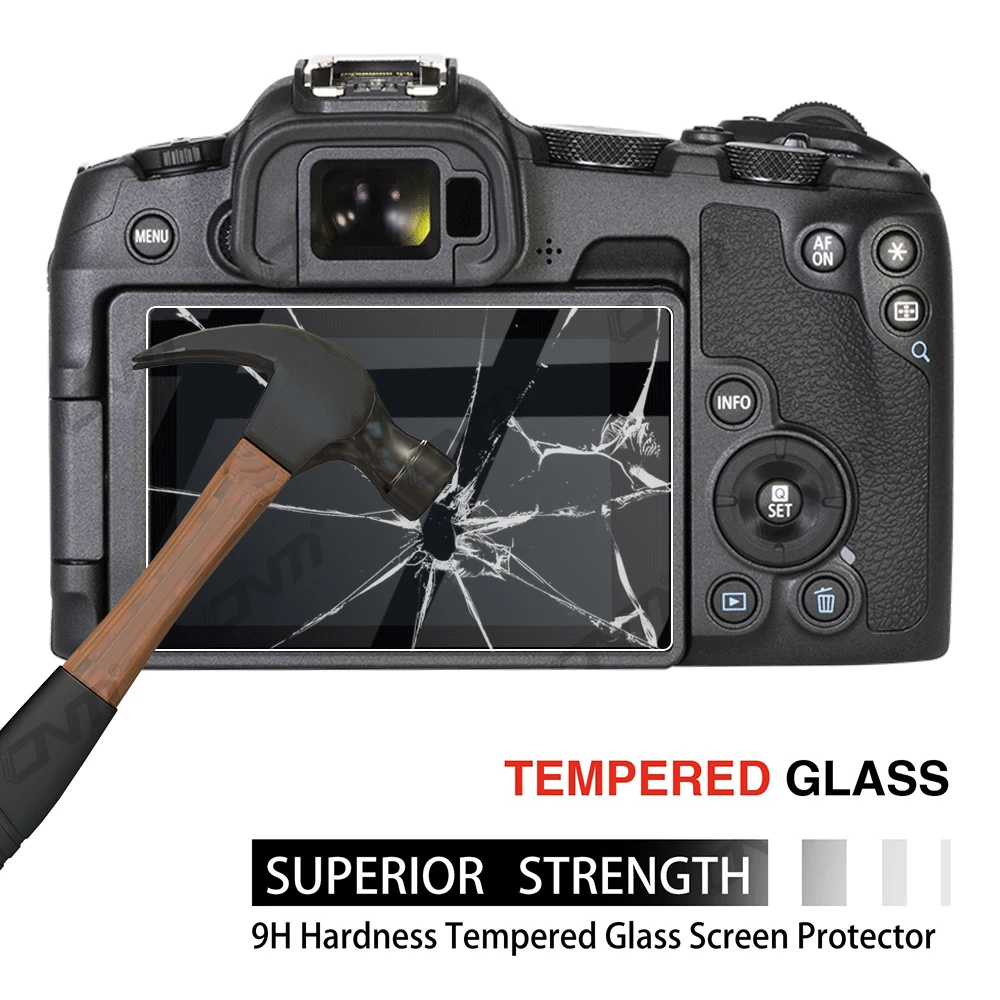Tempered Glass for Canon EOS R8 R7 R6 Mark II R50 R10 R5 R3 RP Screen Protector Anti-Scratch Camera Protective Film 3Pack