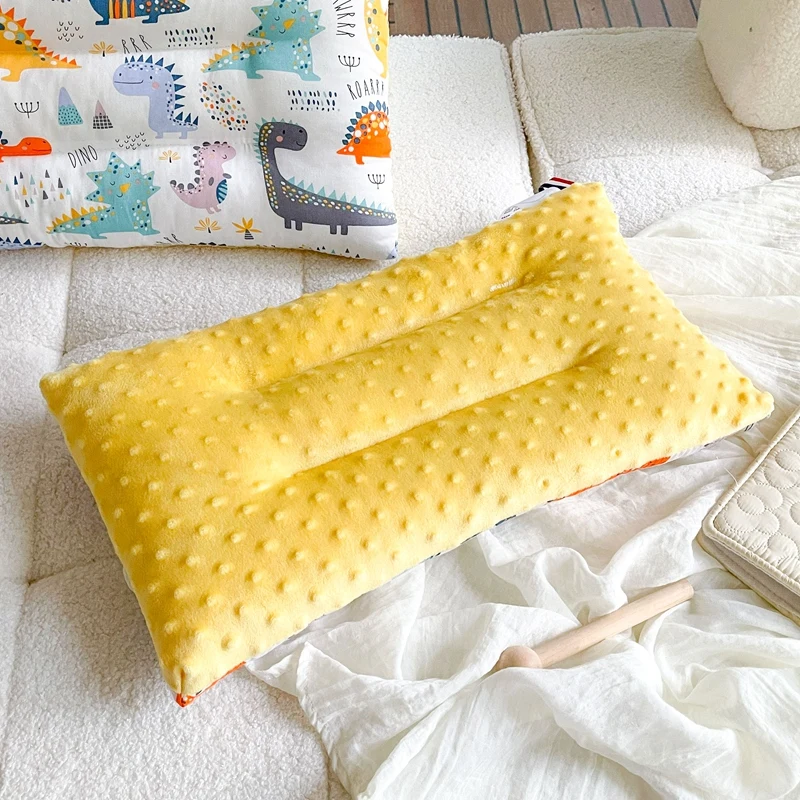 1PC Soft  e Baby Pillow Comfortable  velvet pillow For Newborns Baby Sleep Headrest Breathable Infant Kids Pillow 4