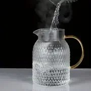 Description Picture 6 of itemGlass Pitcher Glass Pitcher with Lid  High Borosilicate Glass Heavy Duty Water Pitcher for Cold/Hot Drinks Iced Tea Juice Milk