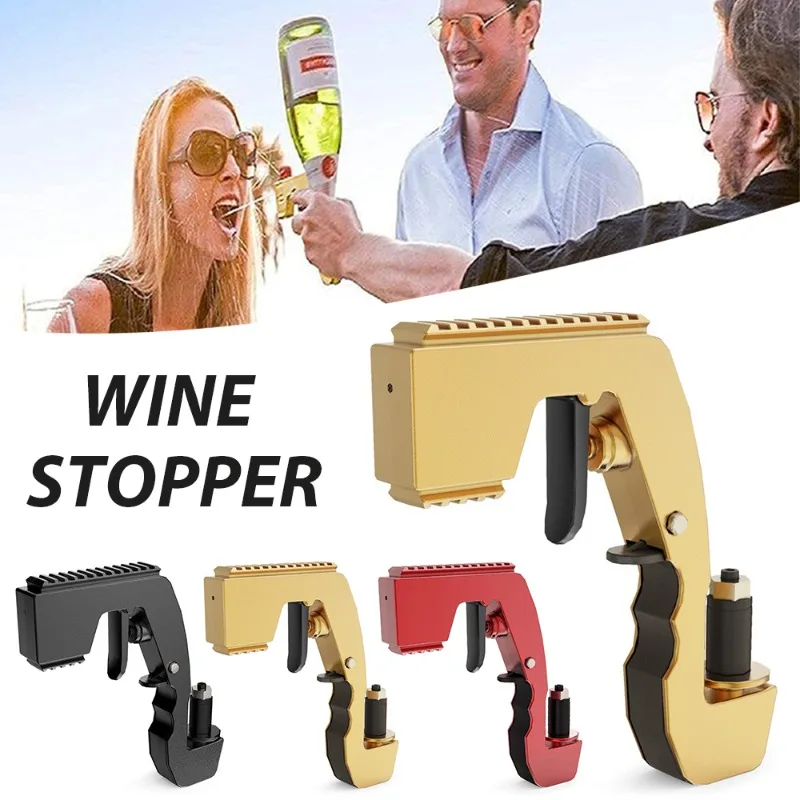 Champagne Gun Beer Gun Wine Dispenser Bottle Beer Ejector Feeding Spray Bottle Cap Wine Launcher Ejector Feeding For Party Beverage Dispenser Faucet Cocktail Accessories Beer Keg Dispenser