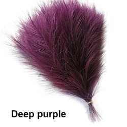 Artificial Pampas Grass Flower Bouquet - 20 Piece Set for Elegant Home and Wedding Decor (Deep purple)