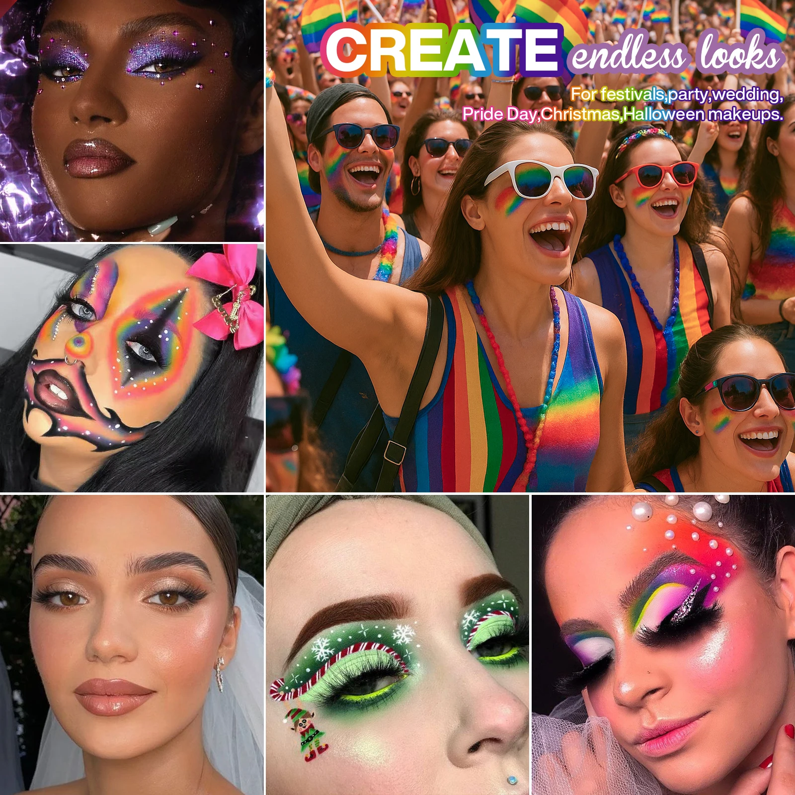 لوحة ظلال عيون مكونة من 28 لونًا للتجميل وغير لامع...