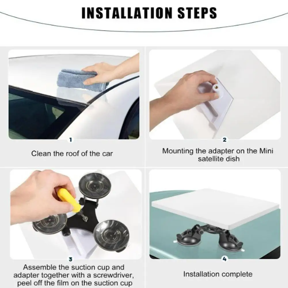 for StarLink Mini Suction Cup Base Holder For Car Roof / Window / Indoor/ Outdoor Mount for StarLink Mini Bracket accessories