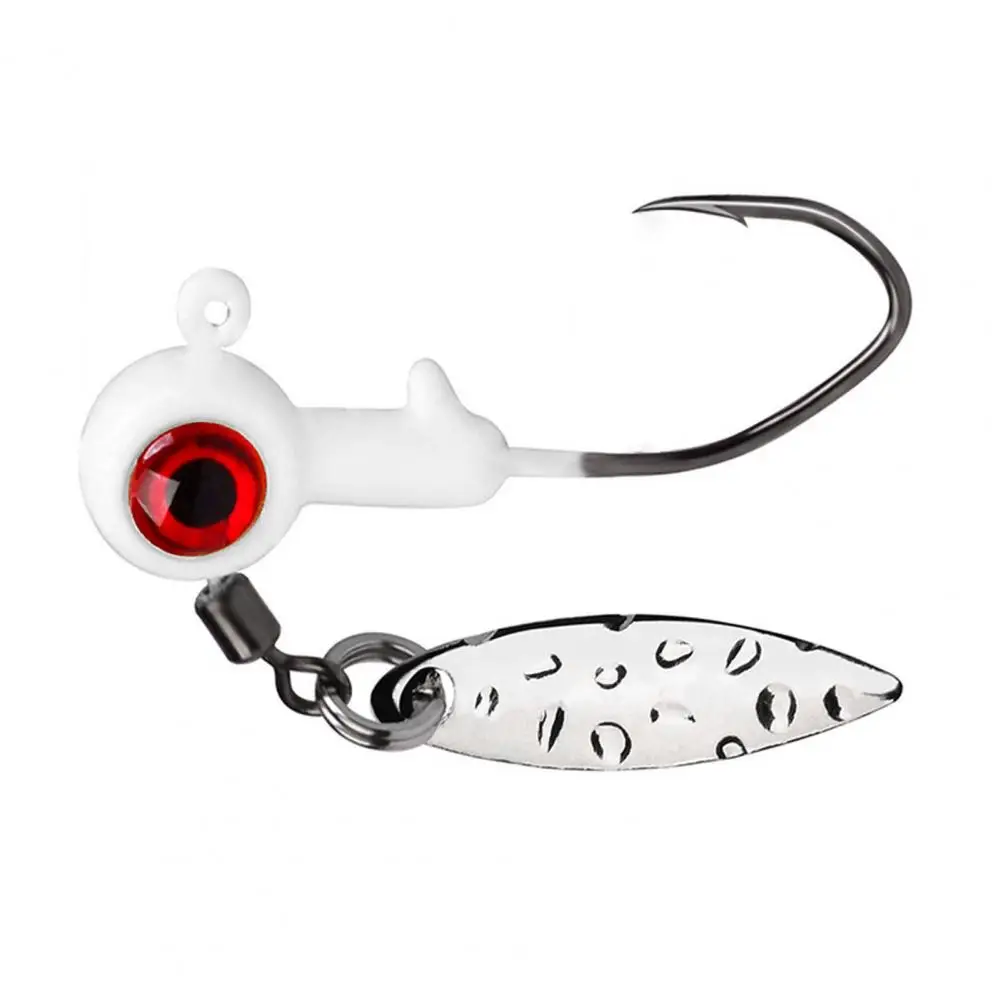 

Flexible 360-degree Fishhook Fishhook with Rotating Barbs 25pcs/box Fishing Lures Kit with Single Hook for Crappie Panfish