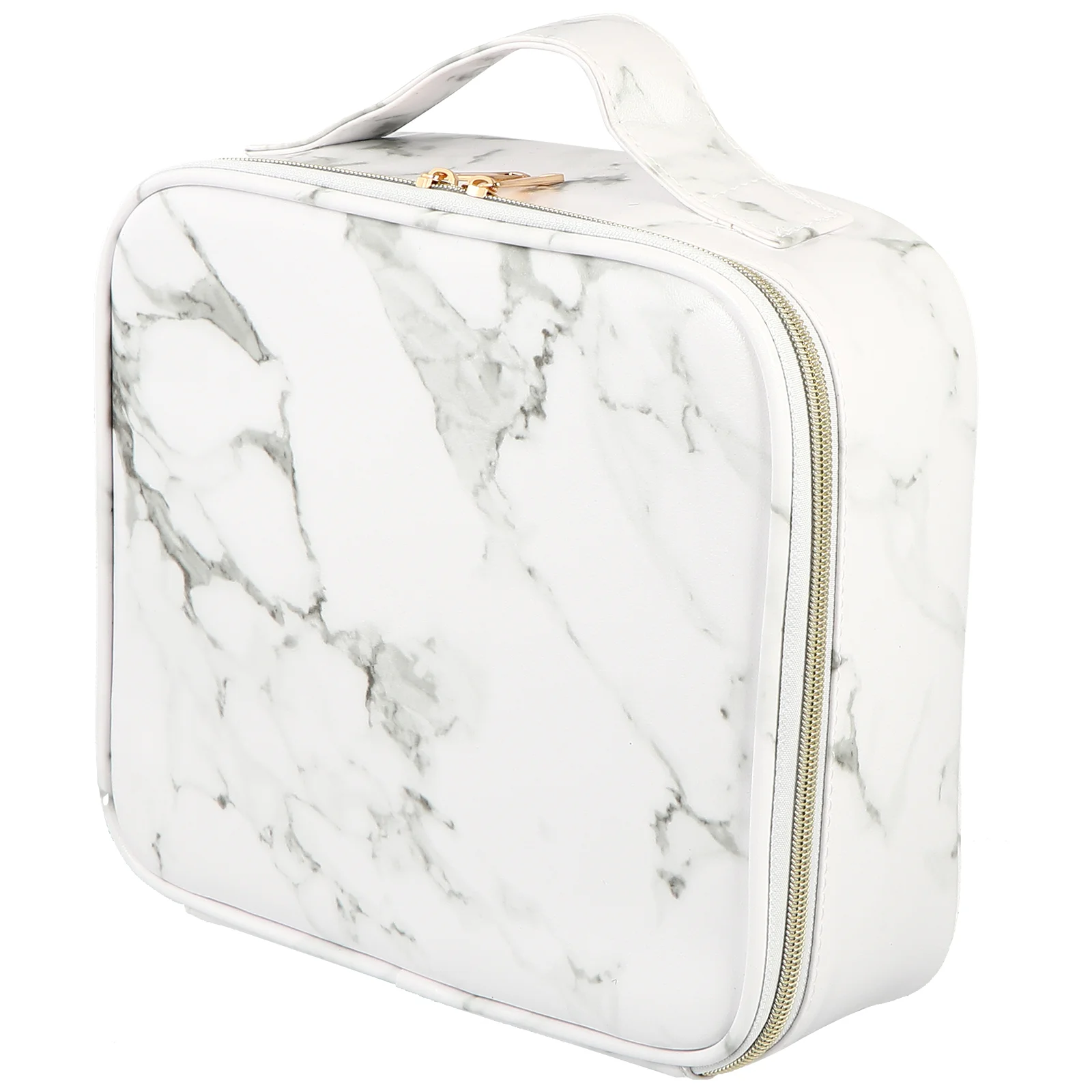 

Мраморный шлейф, косметичка для путешествий, органайзер с металлическим отделением для девочек