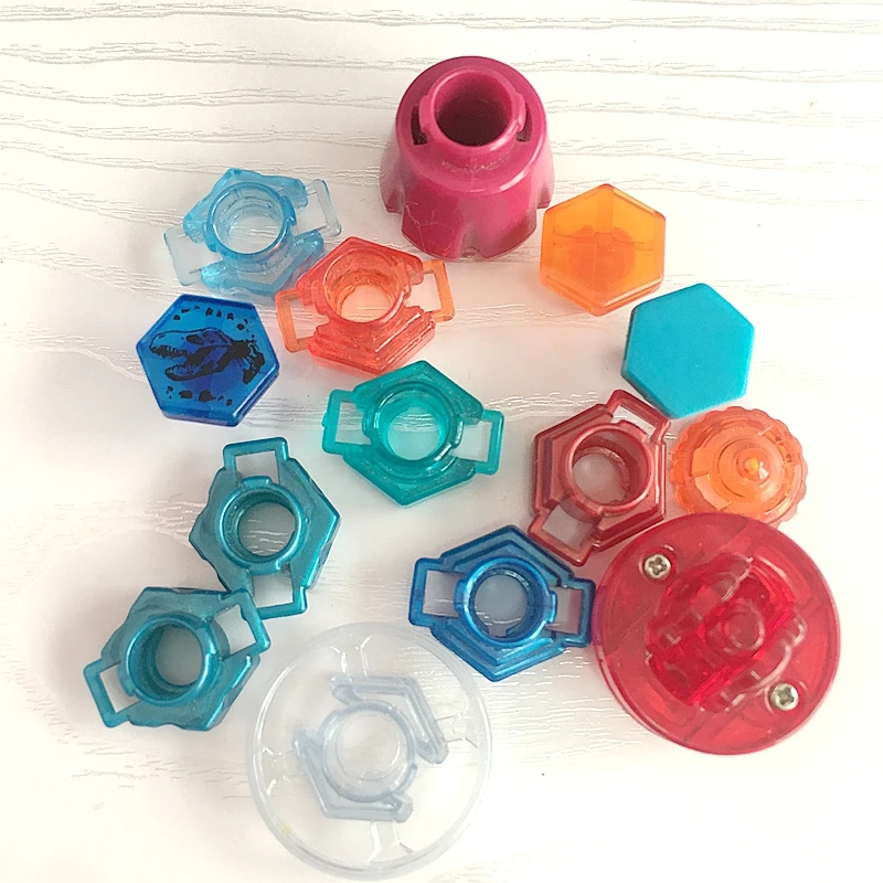 More Than 14pcs Beyblade Wbba Spare Parts Bayblade Facebolt Track Tip