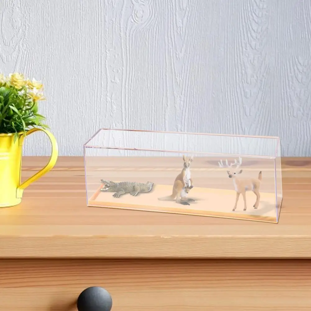 Vetrina Per Figure Da Collezione Vetrina Per Minifigure A Prova Di Umidità Vetrina In Plastica Trasparente Per Animali Domestici Per Blocchi Da Costru